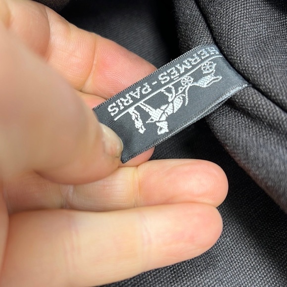 HERMÈS Toile Fourre-Tout MM Black Gray Tote - Picture 13 of 16